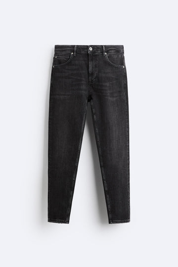Zara Calças Jeans Skinny Fit Charcoal