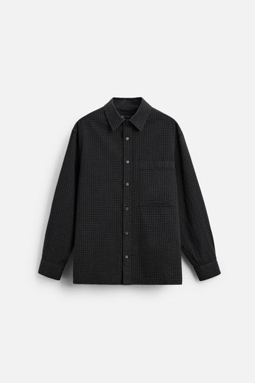 Zara Camisa De Algodao Suave Preto