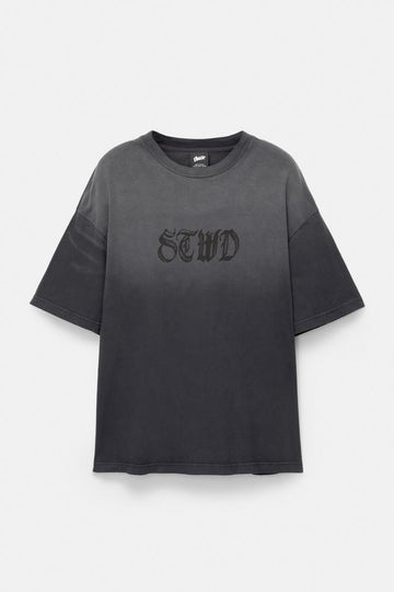 Pull&bear T-shirt STWD Com Efeito Degrade Preta