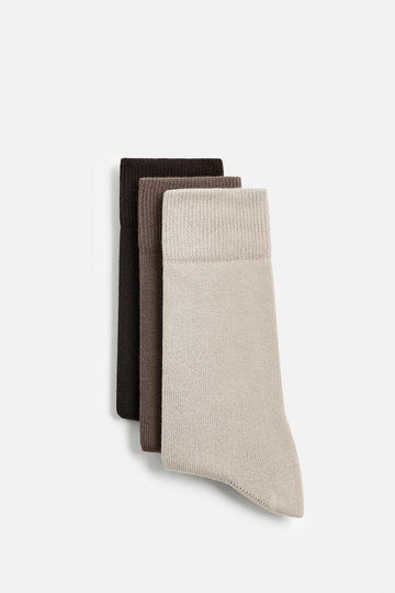 Zara Conjunto De 3 Meias Combinadas