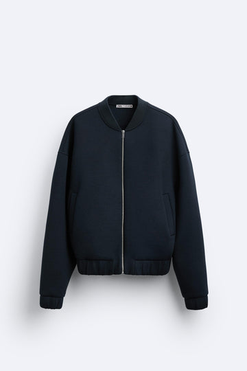 Zara Casaco Bomber Azul Marinho