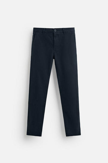 Zara Calças Chino Skinny Fit Azuis