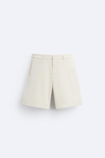 Zara Calções Chino Com Estrutura Pedra