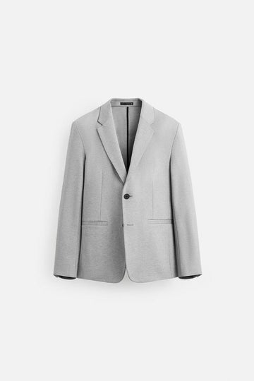 Zara Blazer Slim Fit Conforto Cinzento