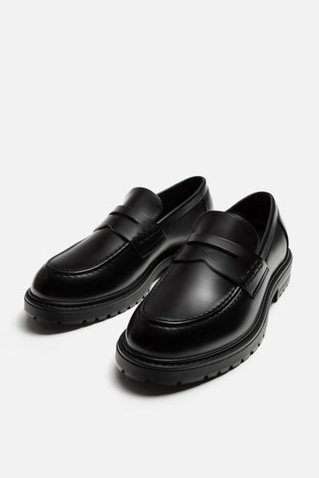 Zara Sapatos Mocassim De Mascara