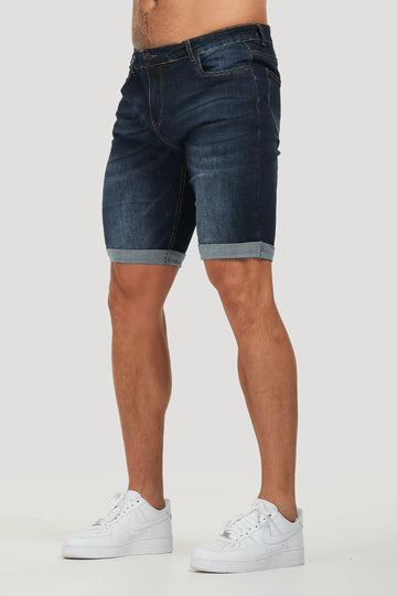 Icon Calçoes Jeans Simples Azul Escuro
