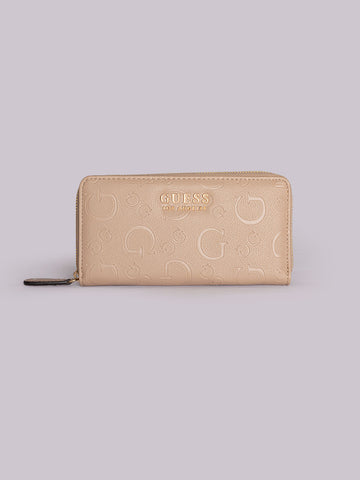Calvin Klein Carteira Com Logos Bege