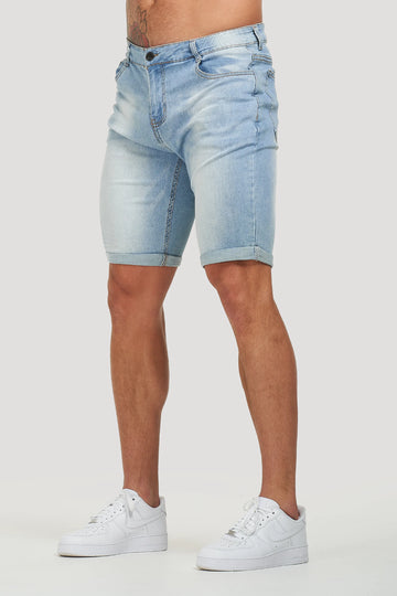 Icon Calçoes Jeans Simples Azul Claro