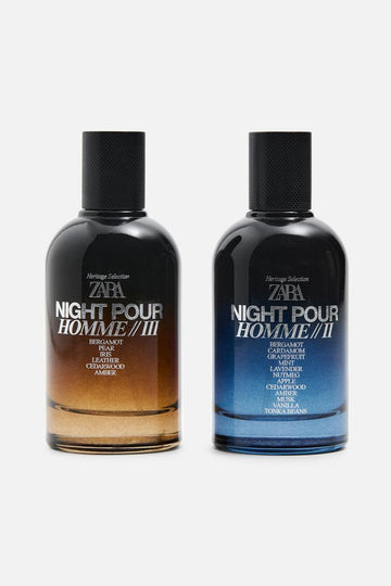 Zara Perfume Night Pour Homme II + III 2 X 100 ML