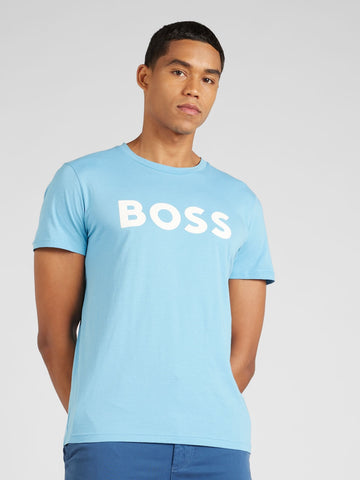 Boss T-Shirt De Logo Azul Claro
