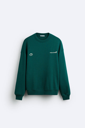 Zara Blusão De Estrutura Estampado Verde