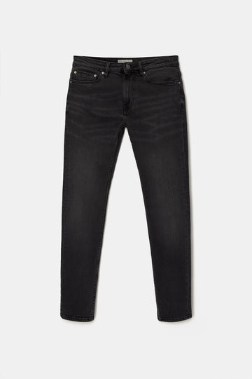 Pull&Bear Calças Jeans Slim Fit Preta