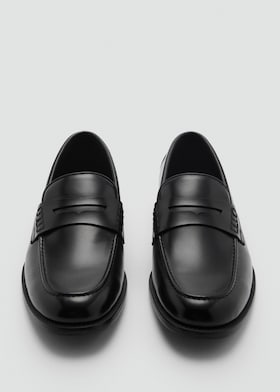 Mango Mocassim Com Tira Preto