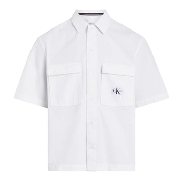 Calvin klein Jeans Camisa Seersucker Branca