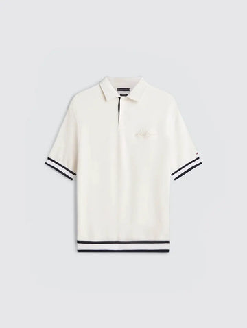 Tommy Hilfiger Polo Cuff Slim Fit Marfim