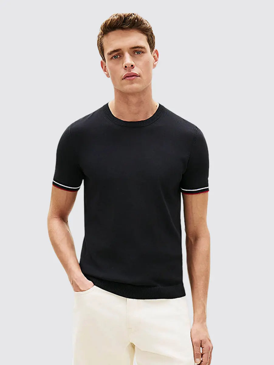 Tommy Hilfiger T-Shirt Regular Preta