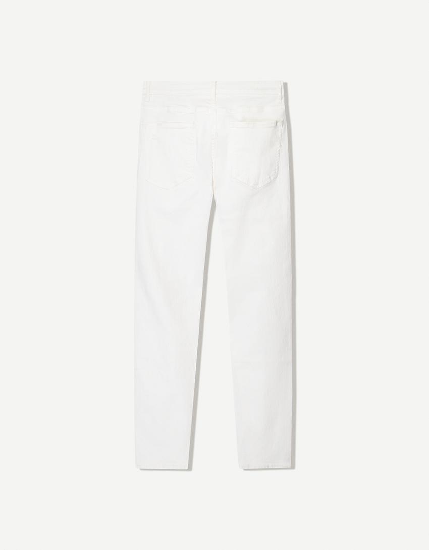 Bershka Calças Skinng Jeans Branca