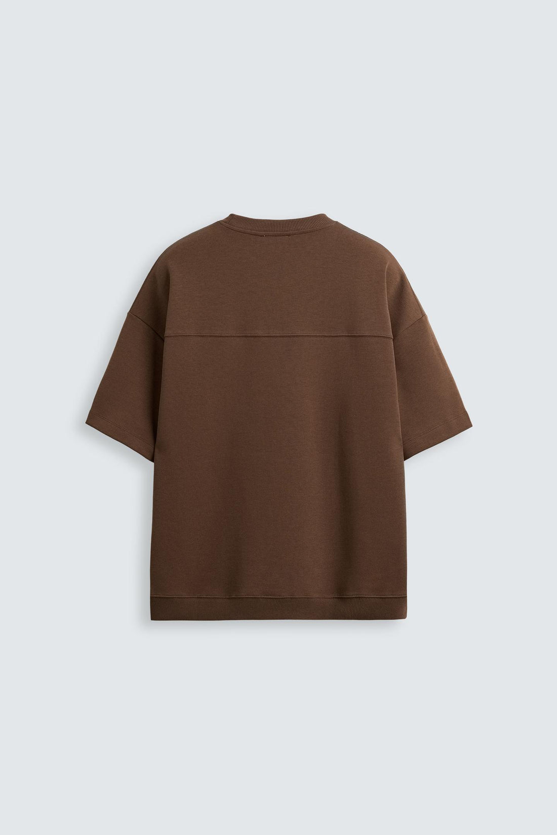 Zara Sweatshirt Técnica Interlock Castanha