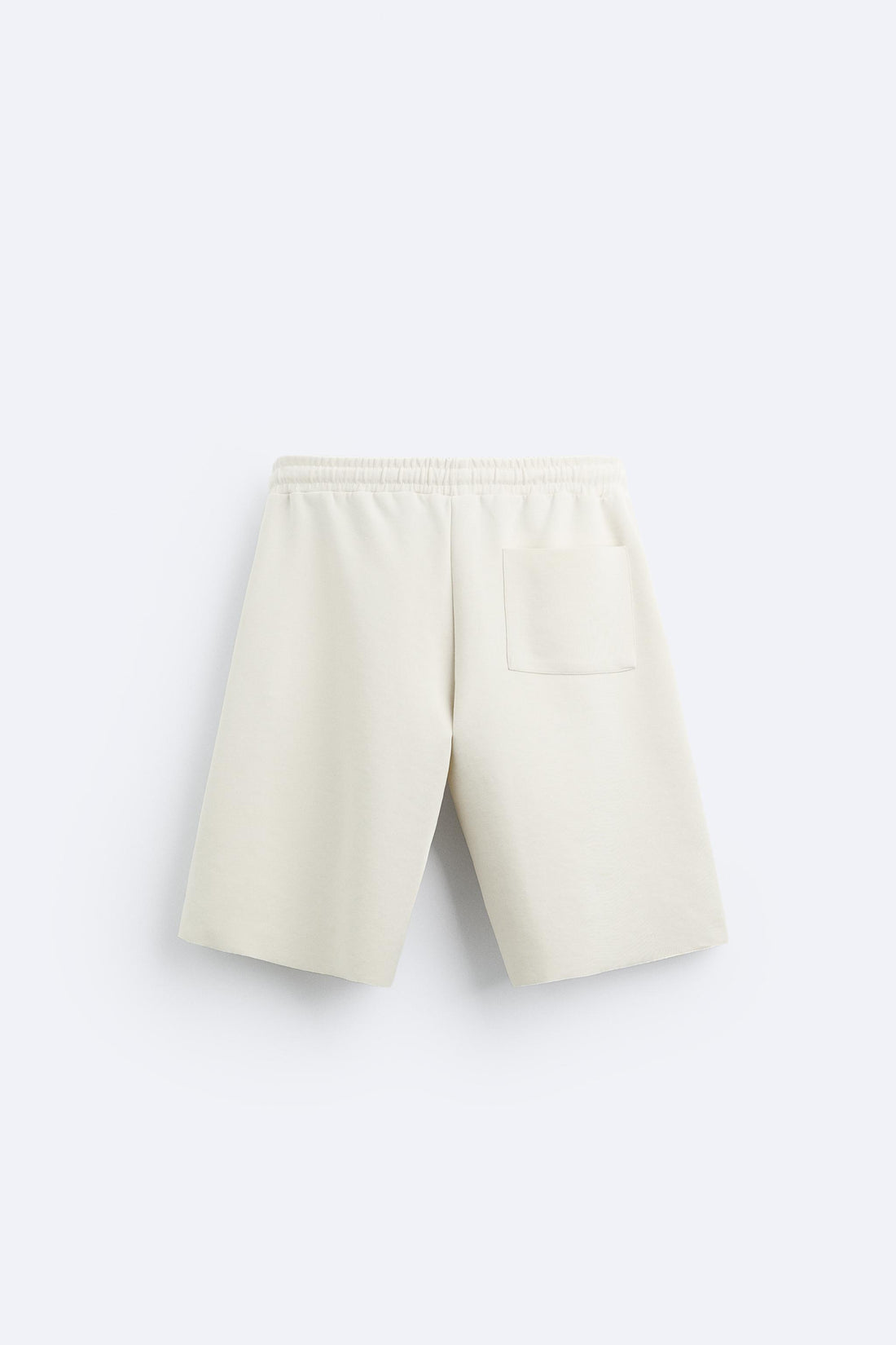 Zara Calções Bermuda Relaxed Fit Branco