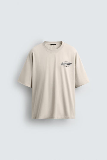 T-shirt Com Gráficos Lavado