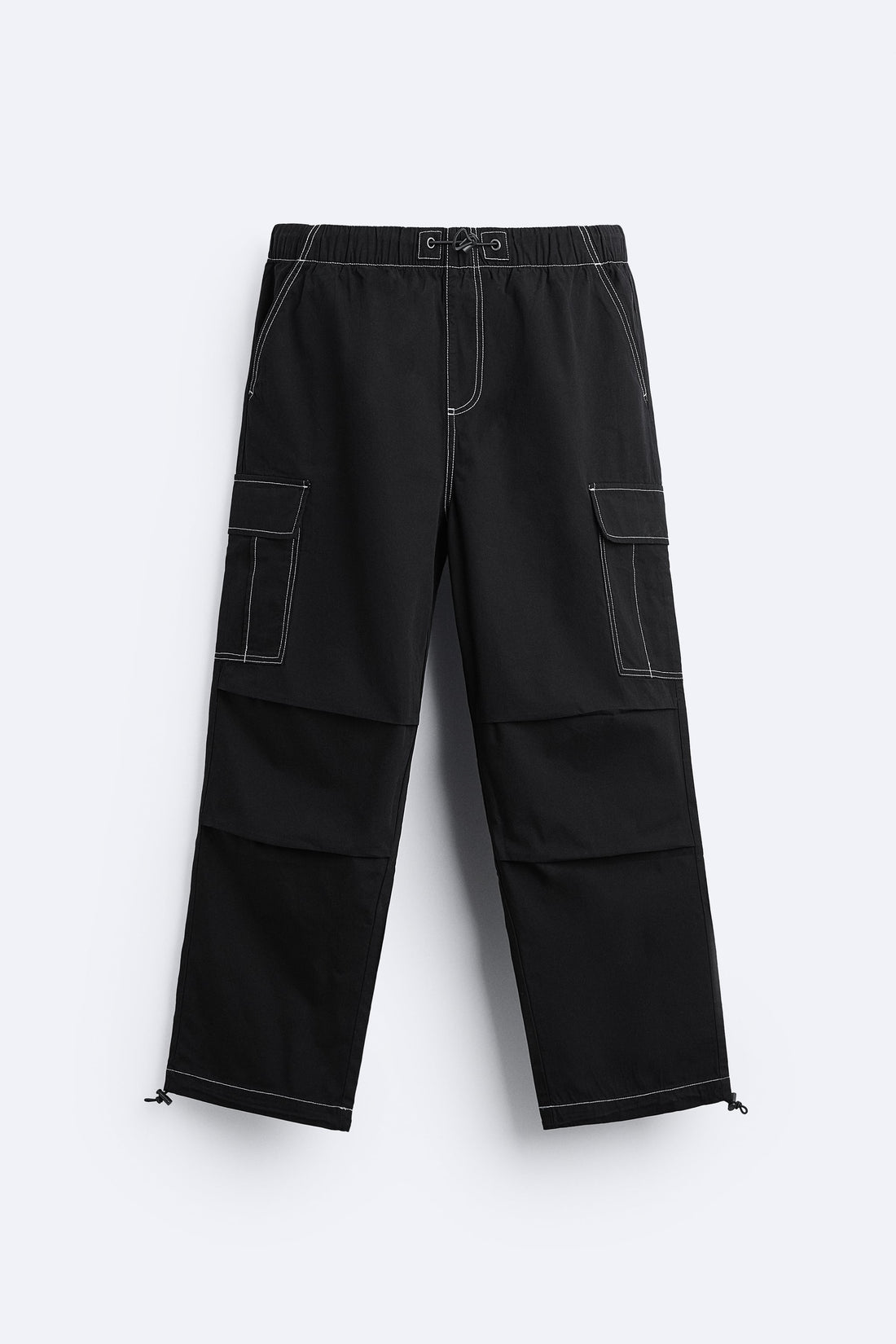 Zara Calça Tropa Parachute Preta