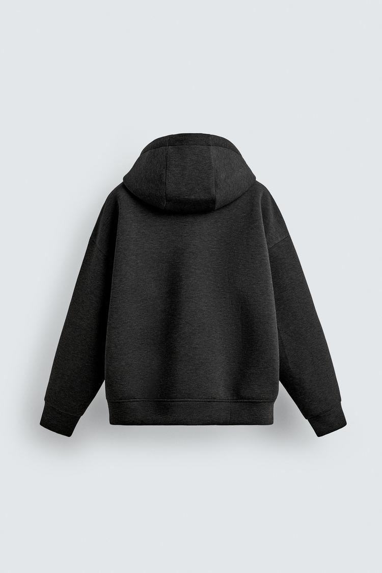 Zara Hoodie Técnica Relaxed Fit Capuz