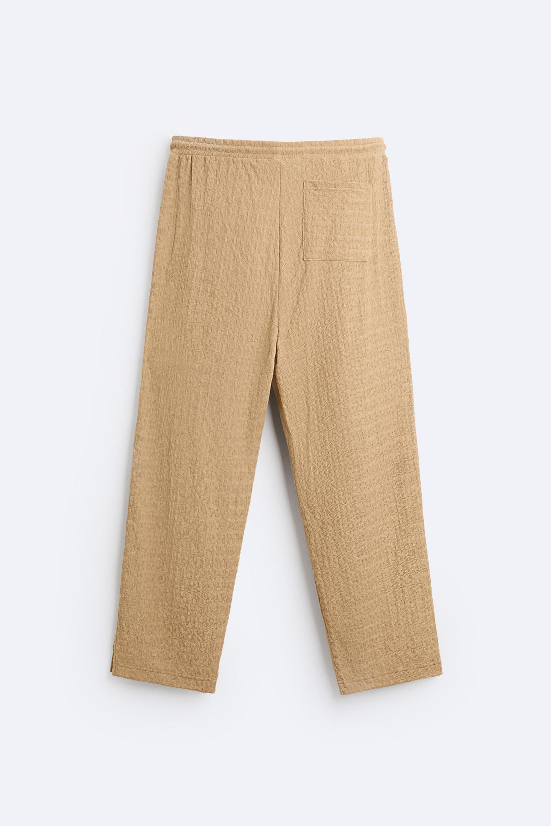 Zara Calças Wavy Jacquard Caramelo