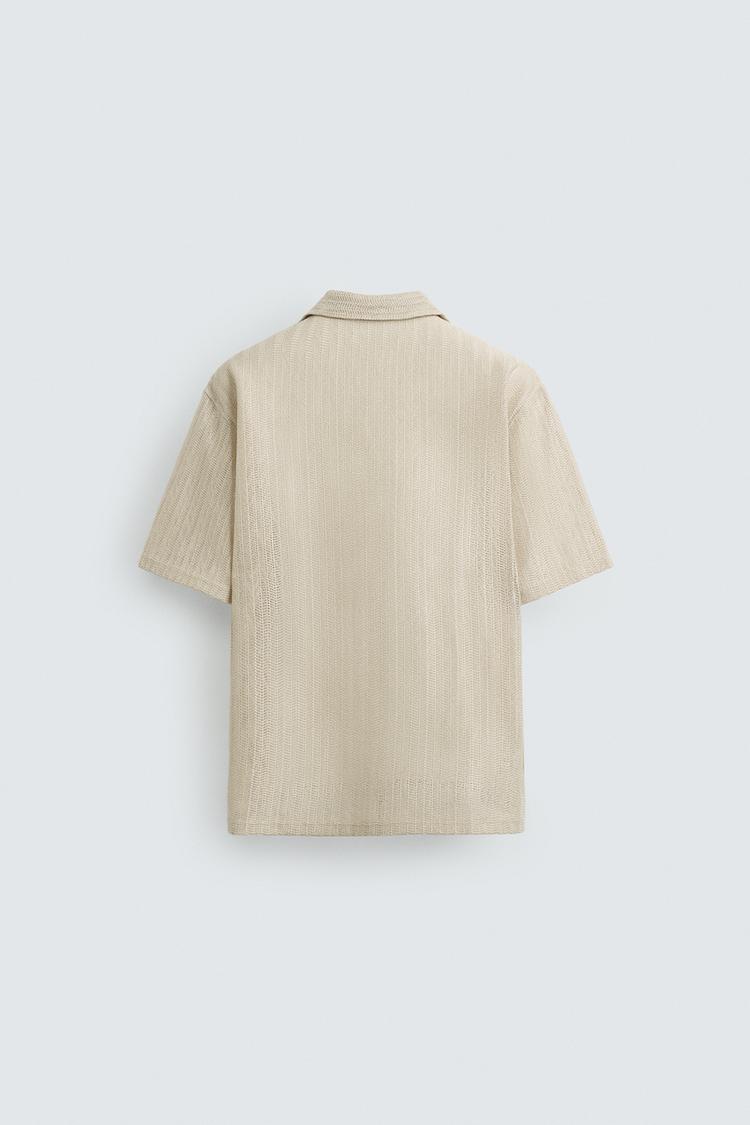 Zara Camisa  Estrurura Aberta Espiga