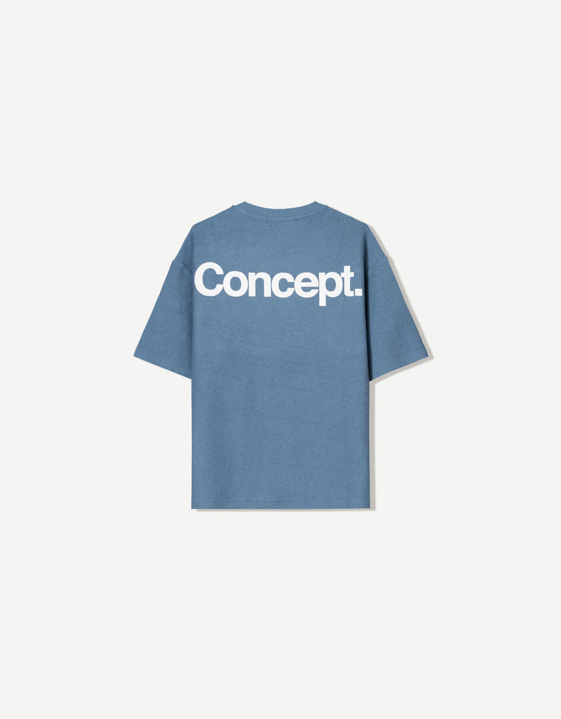 Bershka T-Shirt  Oversized Com Estampado Azul