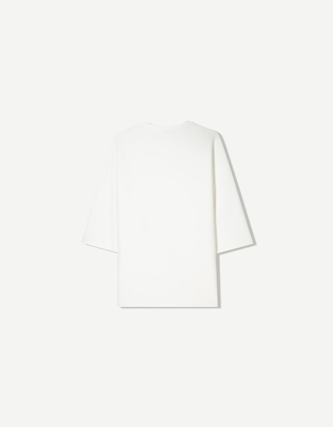 Bershka T-shirt de manga curta oversize interlock Branca
