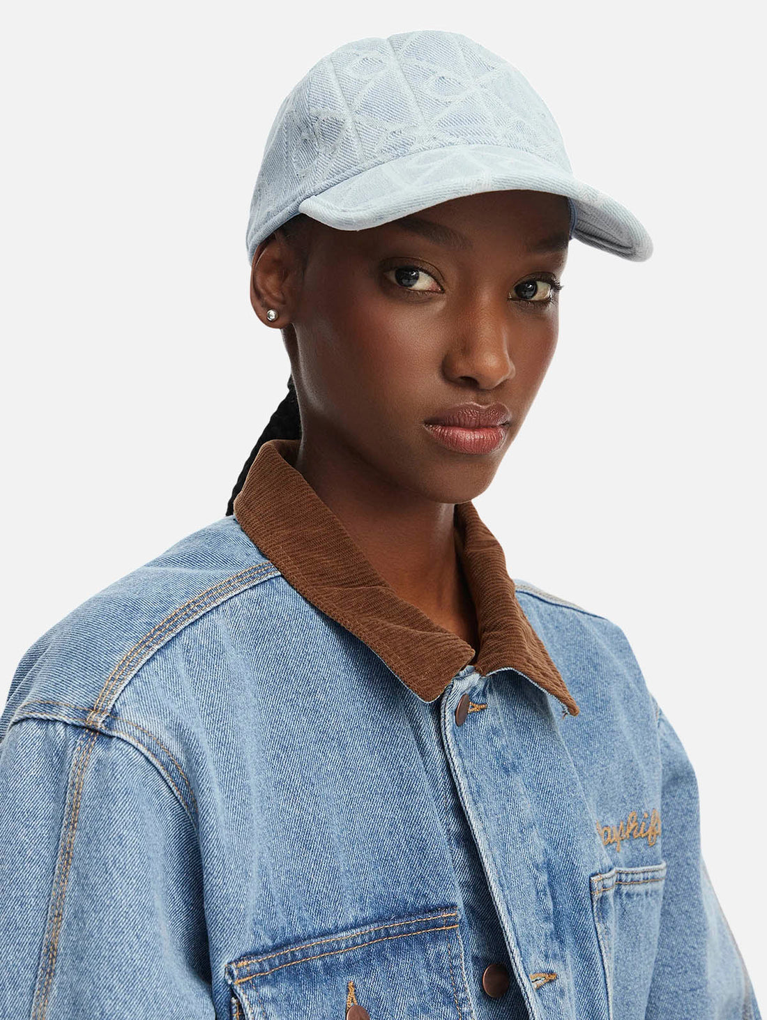 Calvin Klein Chapéu Denim Allover Emblem Azul