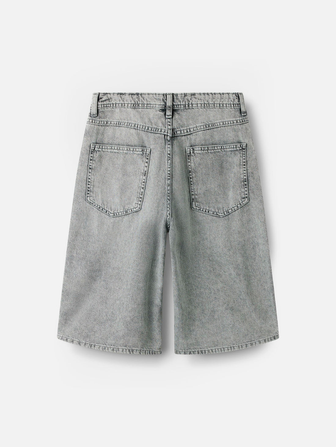 Pull&Bear Calção Jeans Cinza Claro
