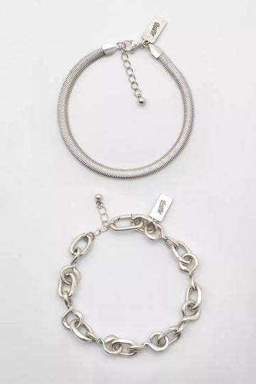 Pull&Bear Conjunto De Pulseiras Com Corrente
