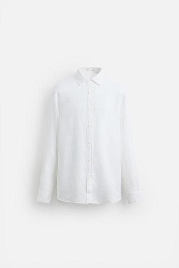 Zara Camisa 100% Linho Branca