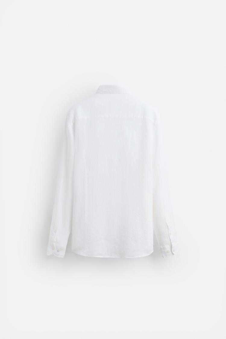 Zara Camisa 100% Linho Branca