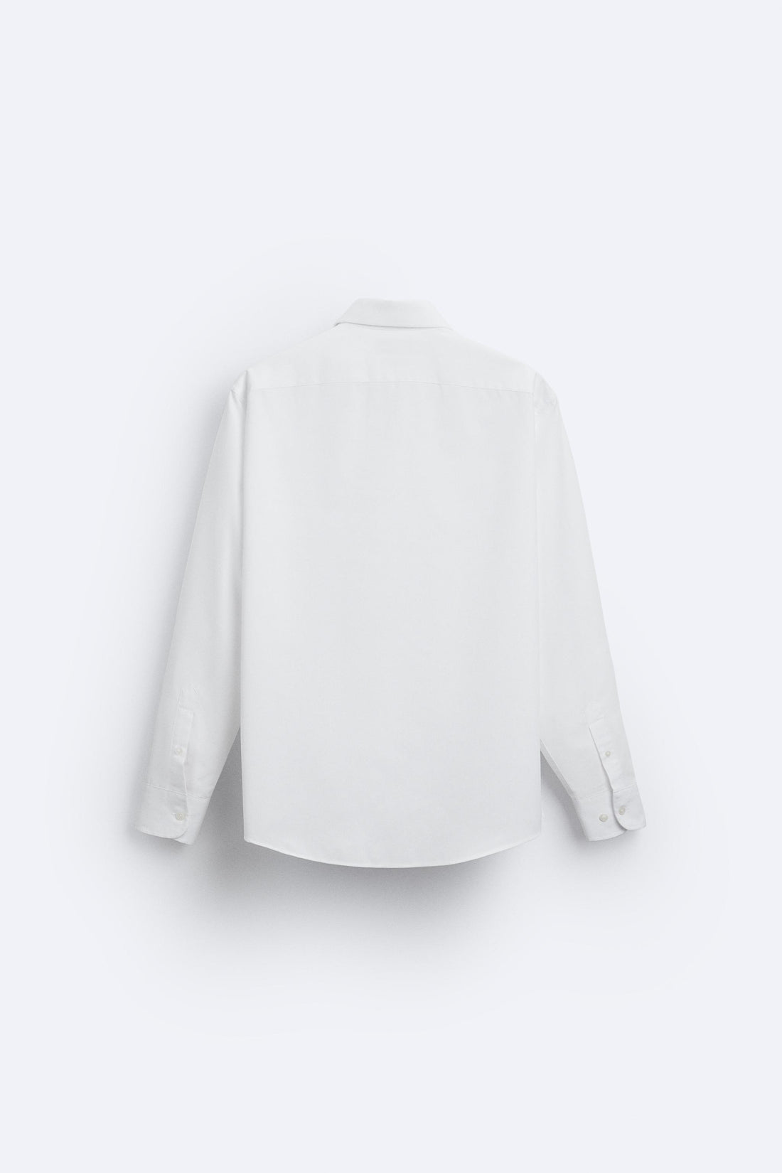 Zara Camisa Easy Care Com Estrutura Branca