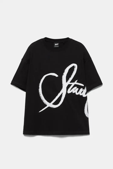 Pull&Bear T-shirt Grafitti Preta