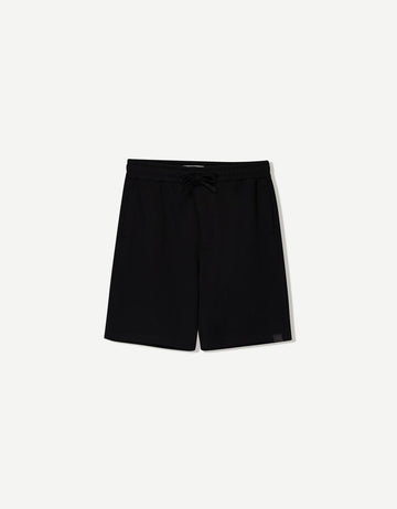Bershka Calções Felpa Preto