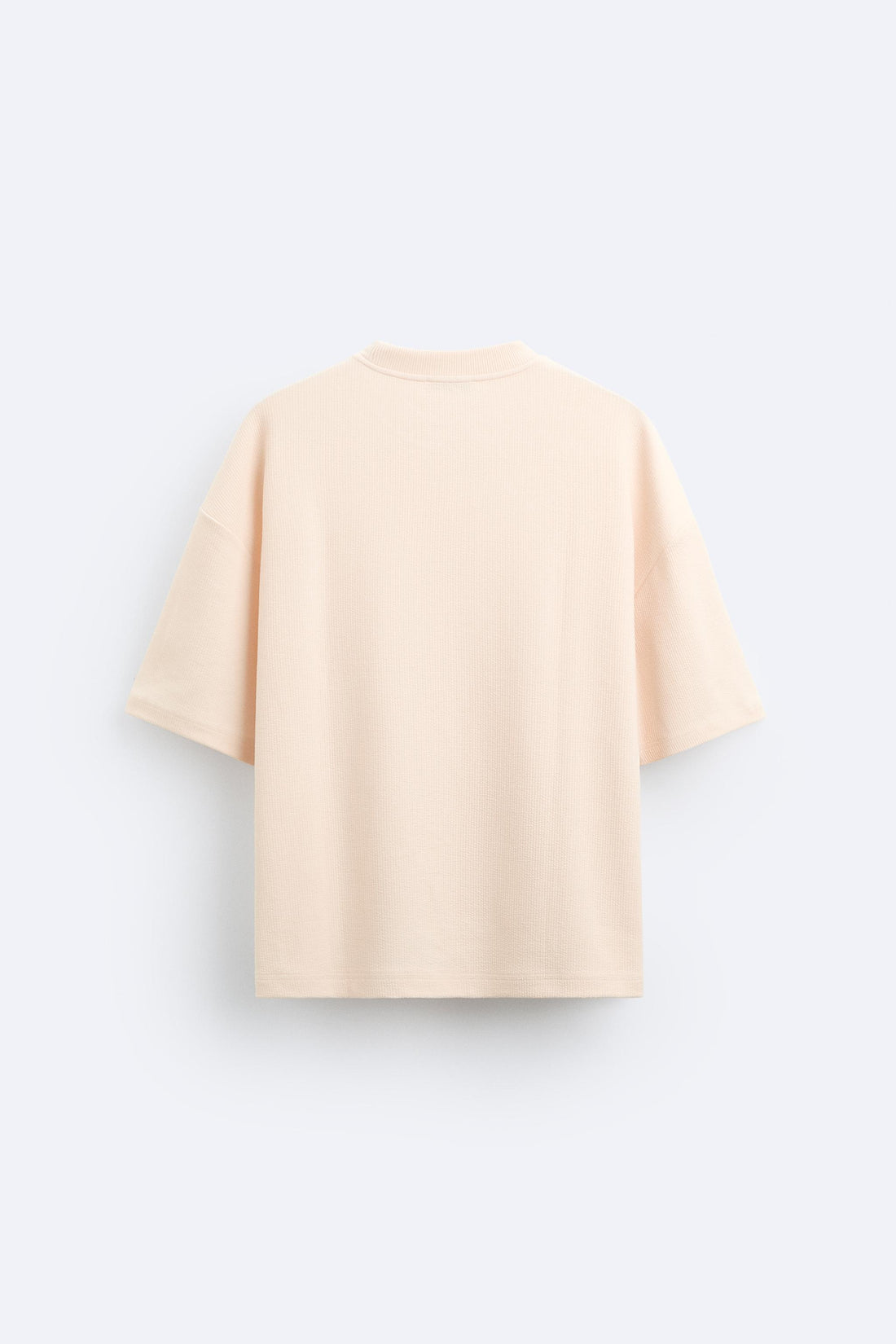 Zara T-Shirt Oversized Com Estrutura Rosa