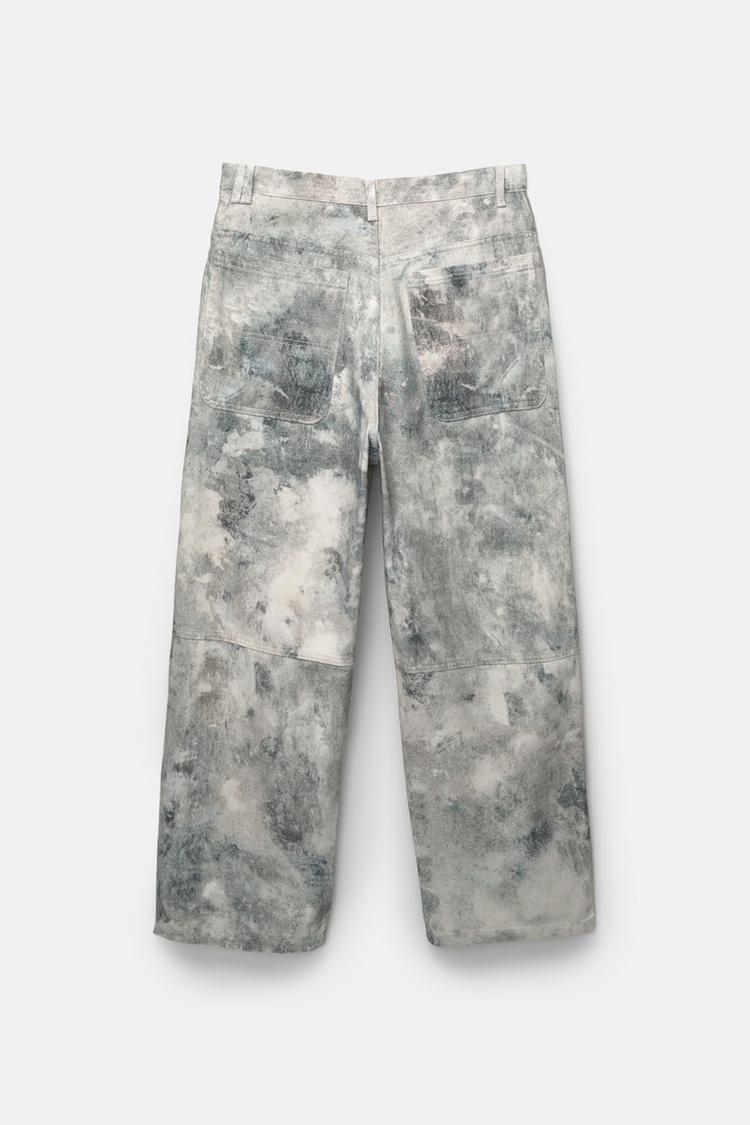 Pull&bear Calças Skater Com Estampado Cinza