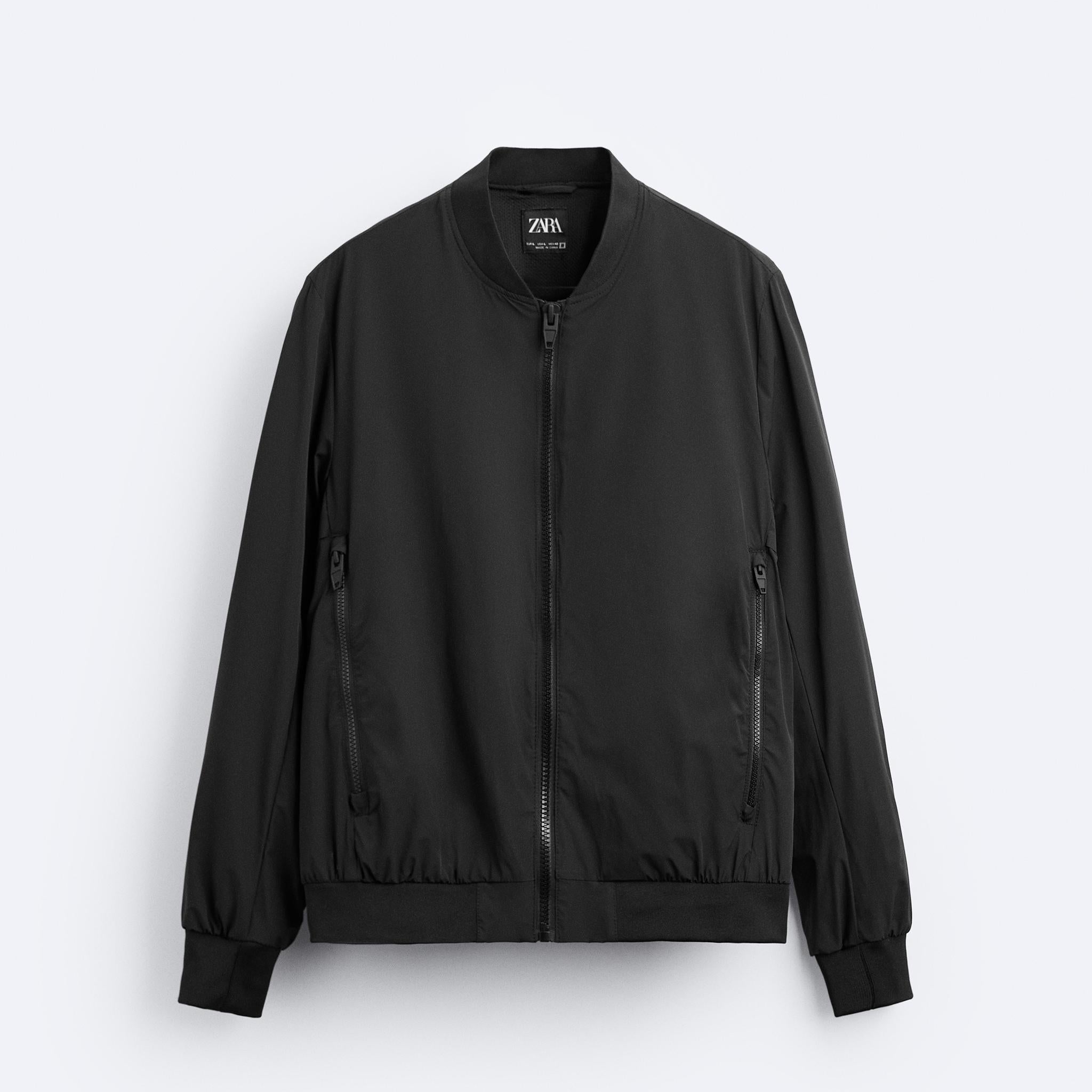 Zara Bomber Acolchoado Preto