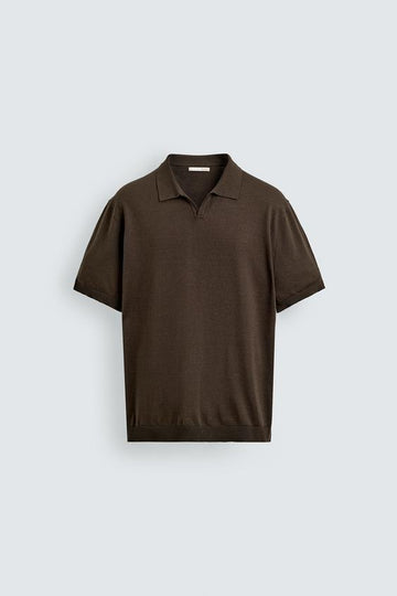 Polo de Malha Regular Fit Verde Azeitona