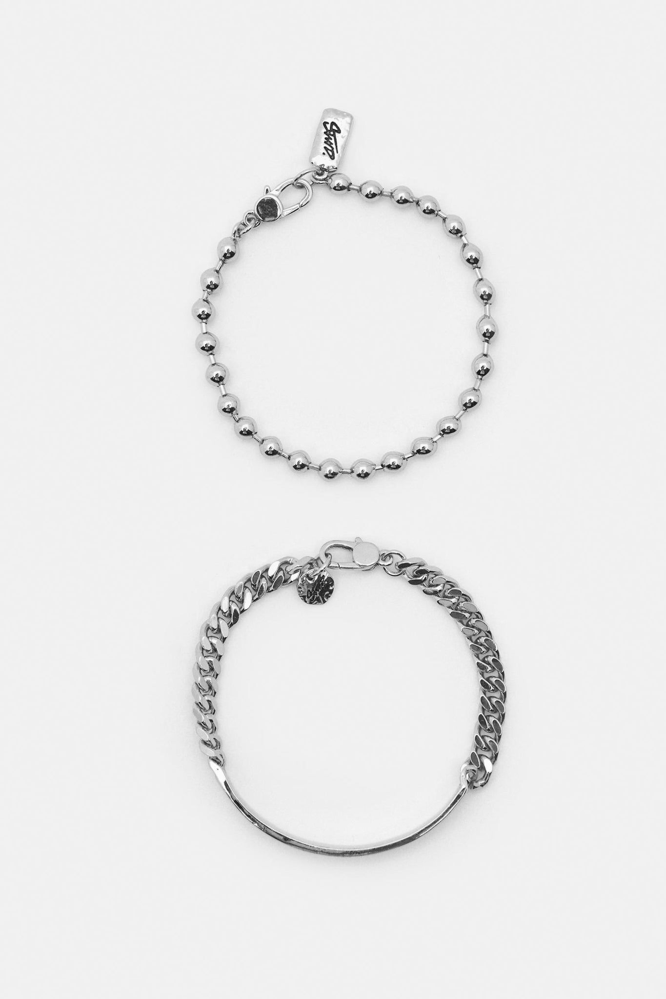 Pull&Bear Conjunto 2 Pulseiras Prateadas