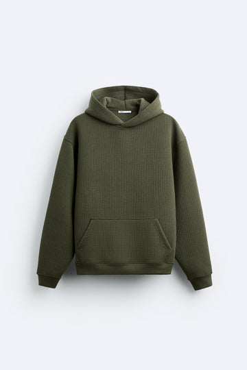 Zara Hoodie De Estrutura Verde