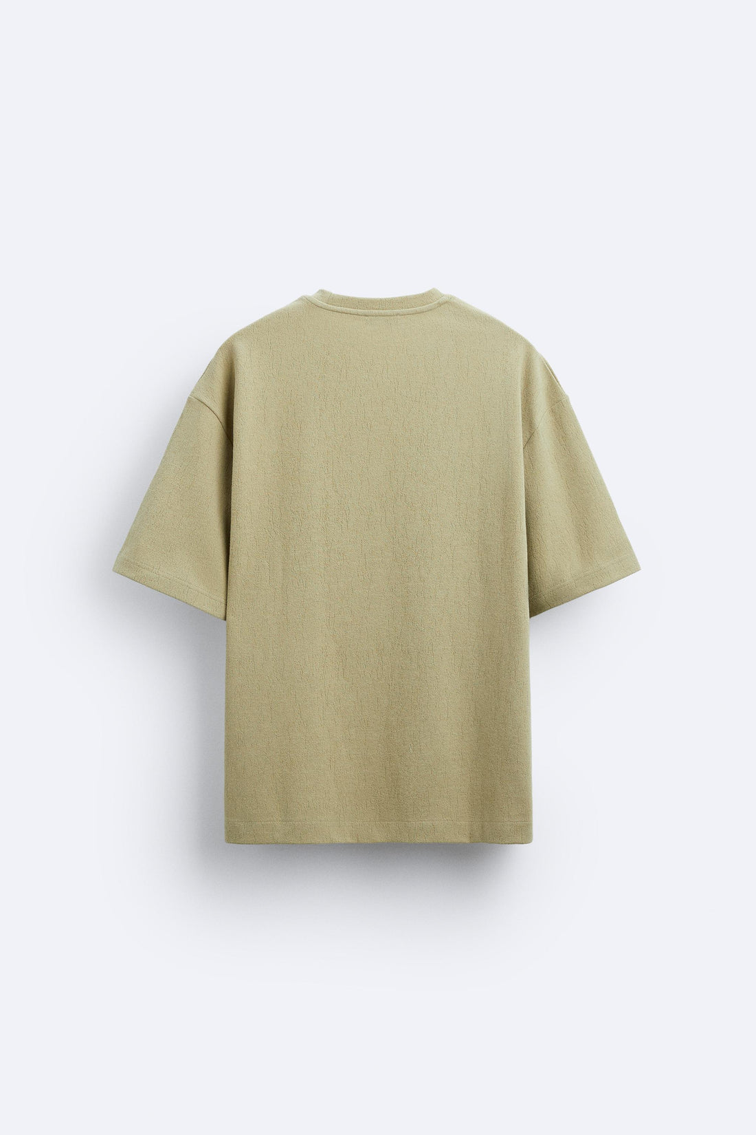 Zara T-Shirt De Estrutura Jacquard Verde