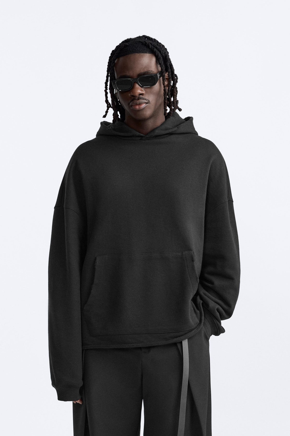 Zara Hoodie Simples Preta