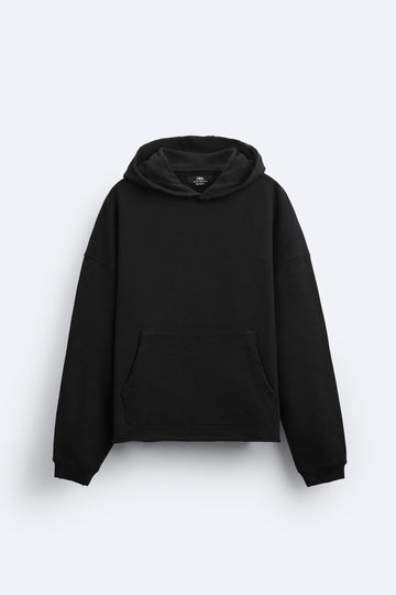 Zara Hoodie Simples Preta