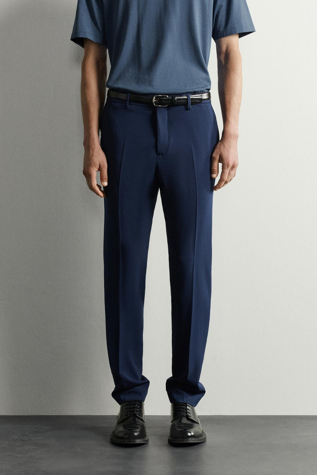 Zara Calças De Fato Conforto Azul