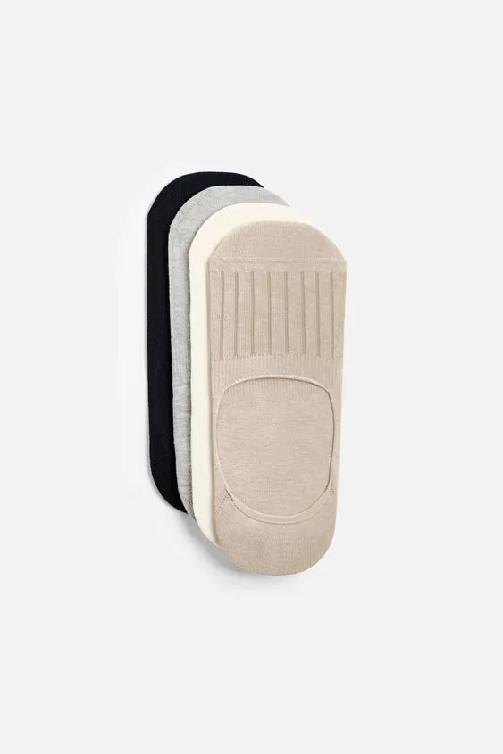 Zara Conjunto De 4 Meias Invisiveis
