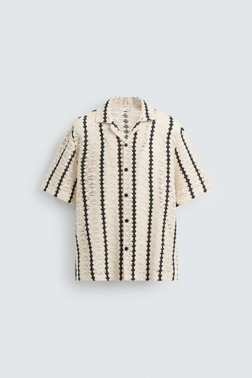 Zara Camisa De Estrutura Croché